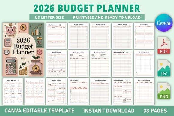 Download Editable 2026 Budget Planner - Budget planner Collection