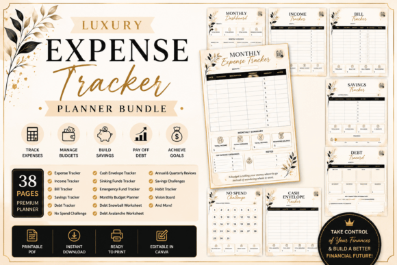 Download Luxury Budget Planner Bundle - Budget planner Collection