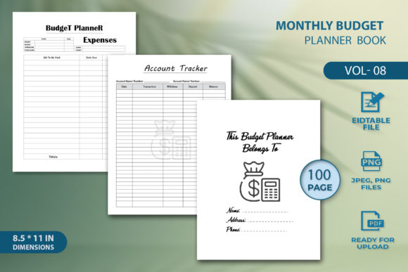Download Monthly Budget Planner Book - Budget planner Collection