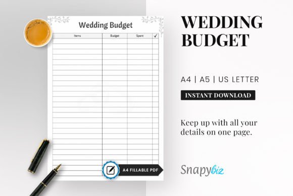 Download Wedding Budget Planner PDF - Planner pdf Collection