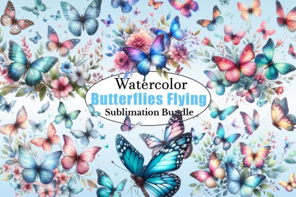 Download Butterflies Flying Together PNG Clipart - Butterflies Collection