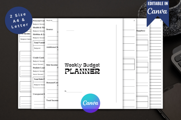 Download Printable Weekly Budget Planner Template - Budget planner Collection