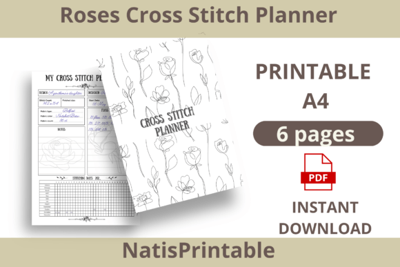 Download Cross Stitch Printable Planner PDF - Planner pdf Collection