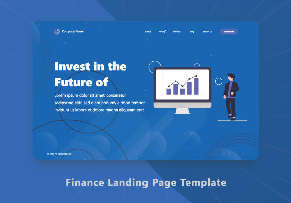 Download Finance Landing Page Template - Premium Resources