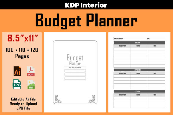 Download Budget Planner Book 8.5″ X 11″ - Budget planner Collection