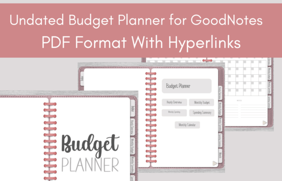Download Undated Budget Planner for GoodNotes - Budget planner Collection