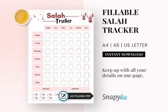 Download Salah Printable Ramadan Planner PDF - Planner pdf Collection