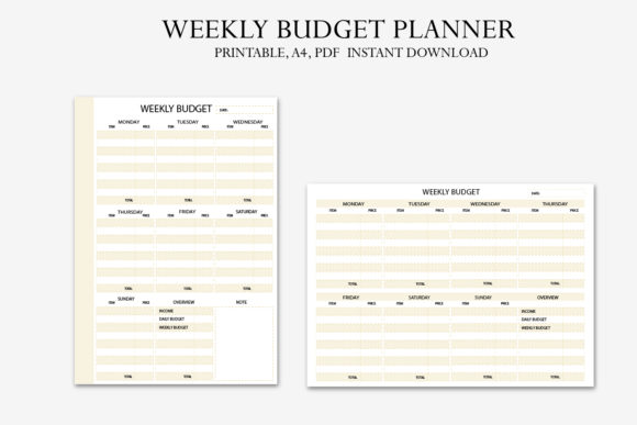 Download Weekly Budget Planner - Budget planner Collection