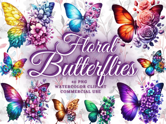Download Floral Butterfly Png Bundle Butterflies - Butterflies Collection