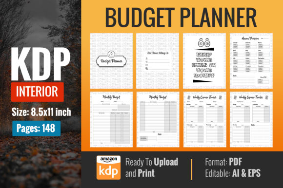 Download Budget Planner KDP Interior Design - Budget planner Collection