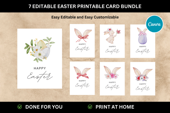 Download 7 Easter Printables Card Templates - Printables Collection