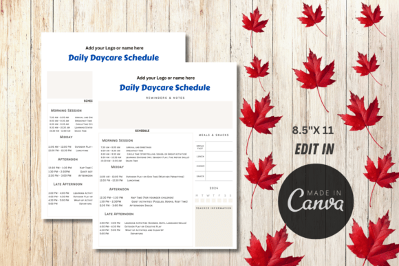Download Editable Daily Schedule Template - Premium Bundle
